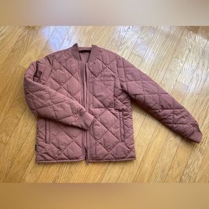 Frank & Oak Skyline Reversible Bomber Jacket - Dusty Rose
